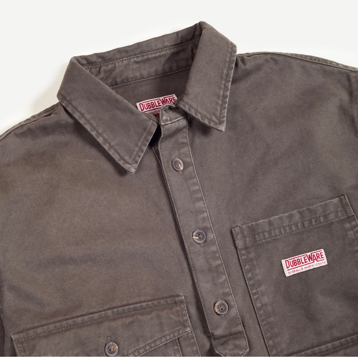 Dubbleware westford pullover smock shirt-Sea kelp