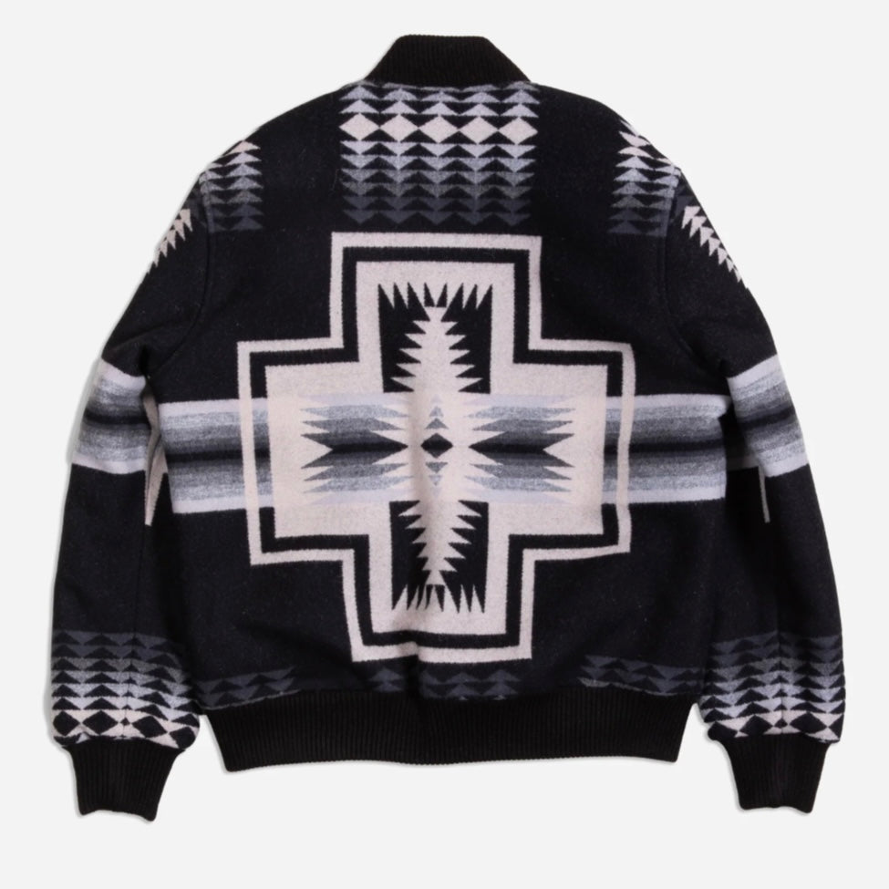 Pendleton Quilted Gorge Varsity Jacket - Harding Black