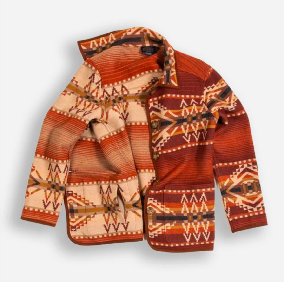 Pendleton women’s Reversible Wool Coat-copper Beacon Rock