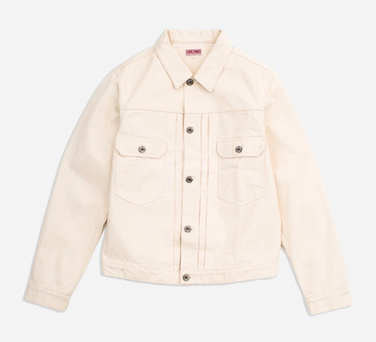 Dubbleware Type 11 selvedge denim jacket - Ecru