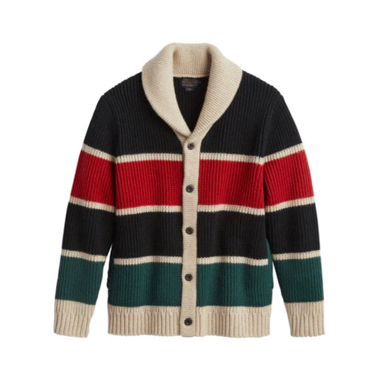Pendleton Ranger Stripe Lambswool Cardigan