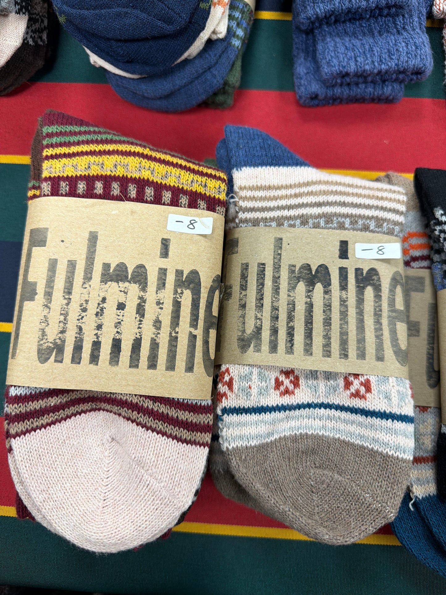 Fulmine quality socks, heritage menswear, Fulmine, Yarm, North Yorkshire