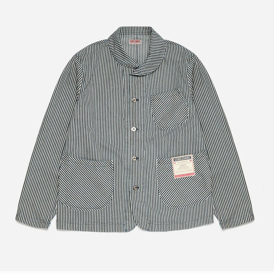 Dubbleware Chore Jacket Made in Italy - Washed Hickory