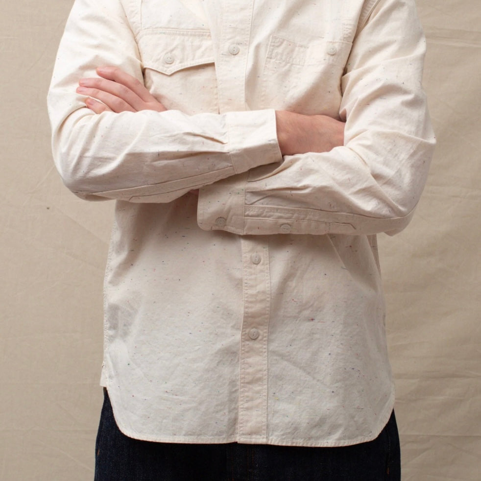 Dubbleware Brockton work shirt - Ecru fleck