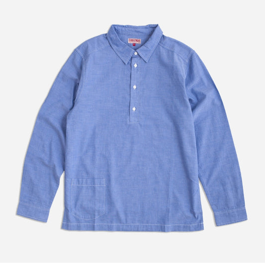 Dubbleware Chambray Pullover Shirt - Navy