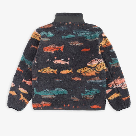 Pendleton jacquard fleece - salmon falls grey