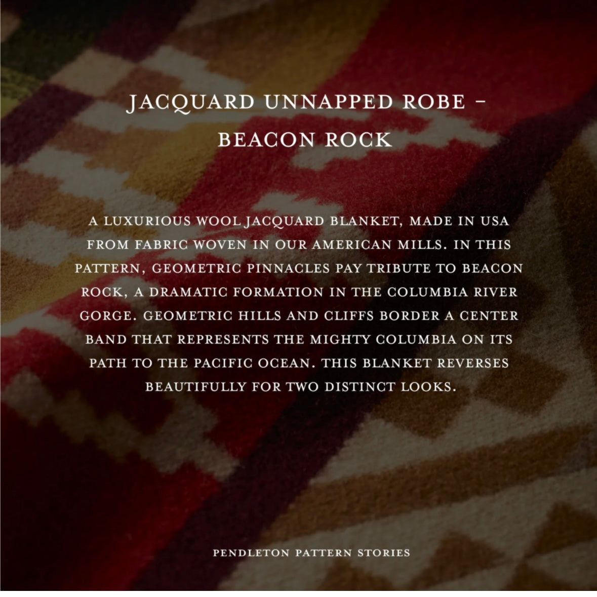 Pendleton Unnapped Jacquard Blanket-Beacon Rock