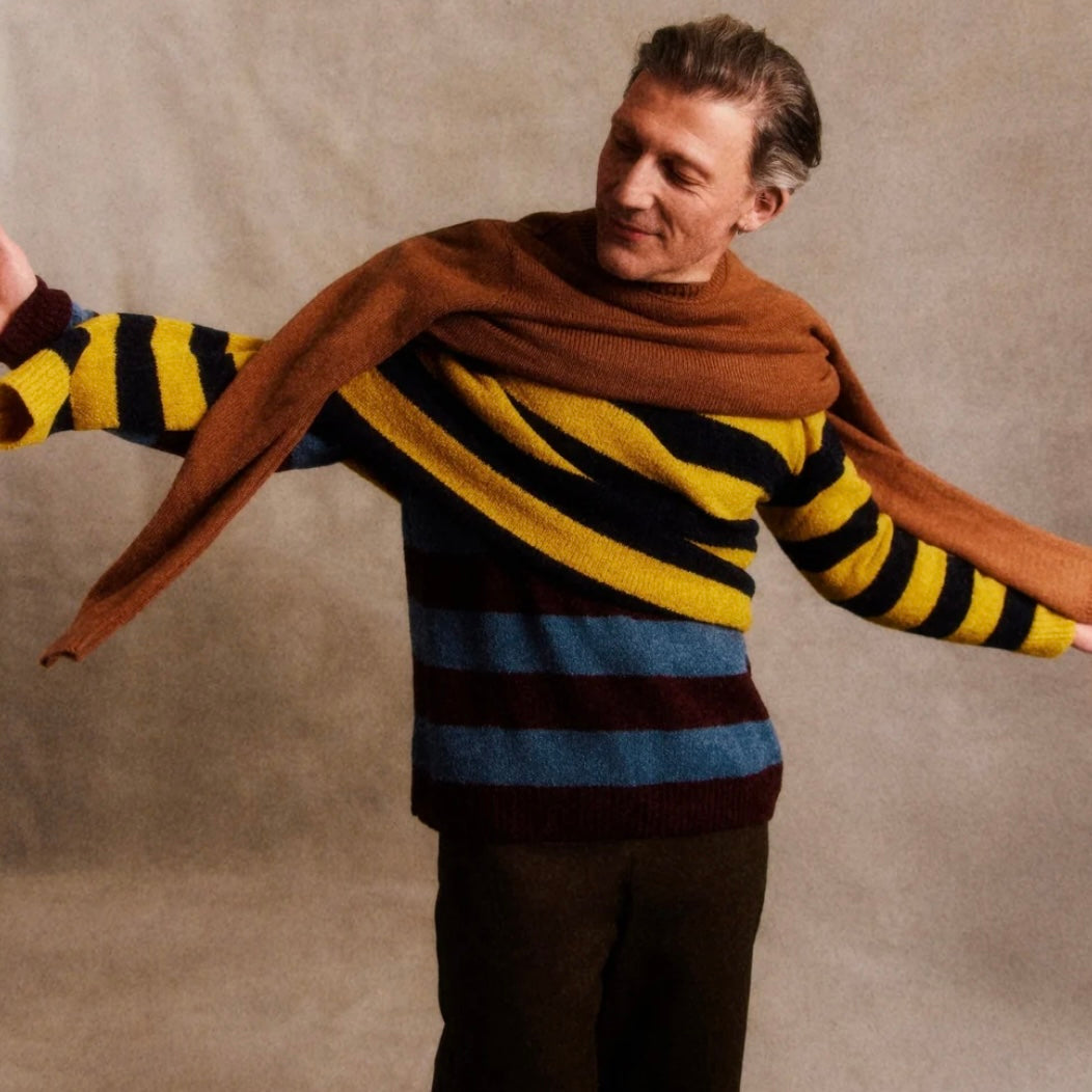 The Jones Stripe Boucle Knit