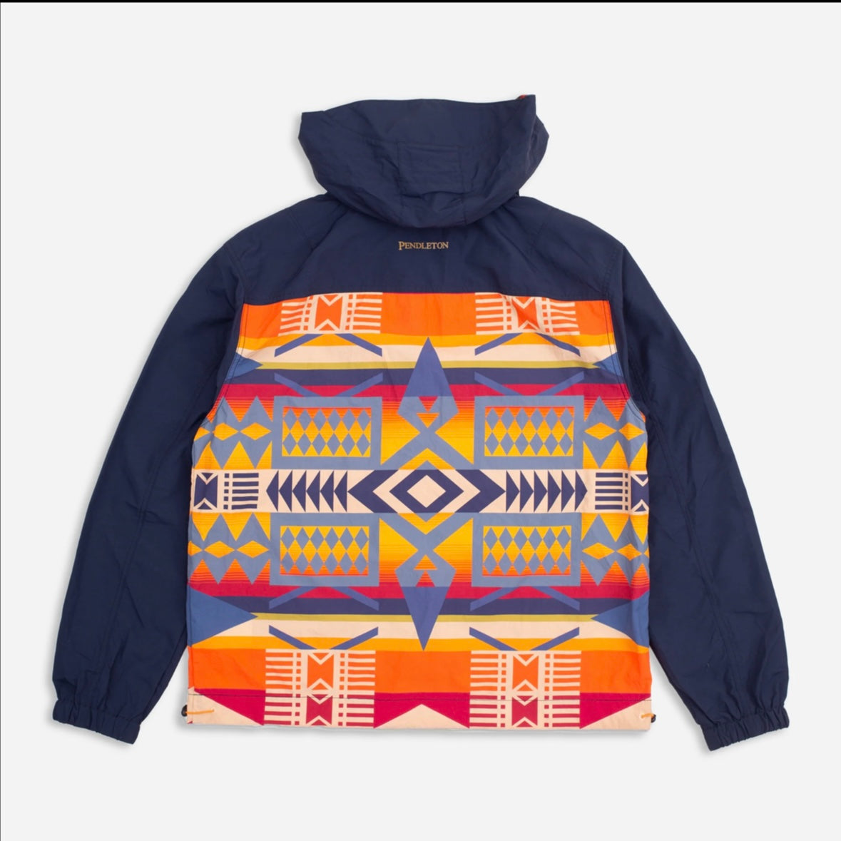 Pendleton Popover Anorak- Navy/Fire Legend