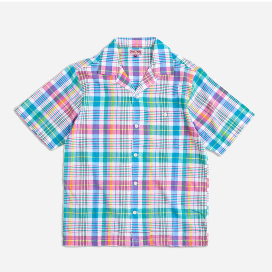 Dubbleware Quincy Madras Shirt - Green/Pink