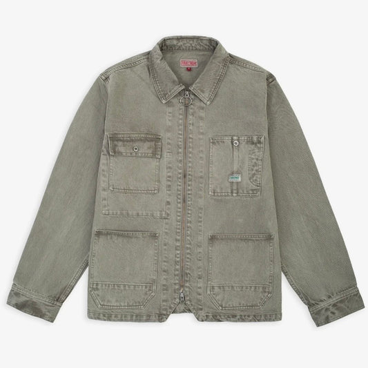 Dubbleware Zip Rider Chore Jacket - Olive Night