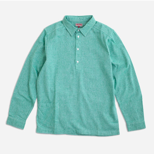 Dubbleware Chambray Pullover Shirt - Green