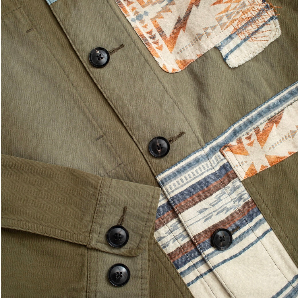 Pendleton Patchwork chore Jacket Olive