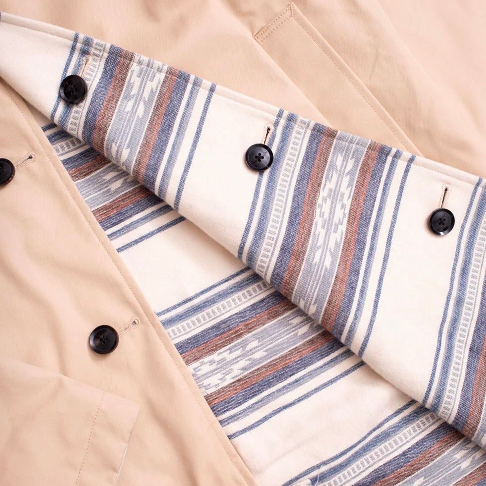 Pendleton ReversibleBalmacaan Trench Coat - Saltillo Stripe