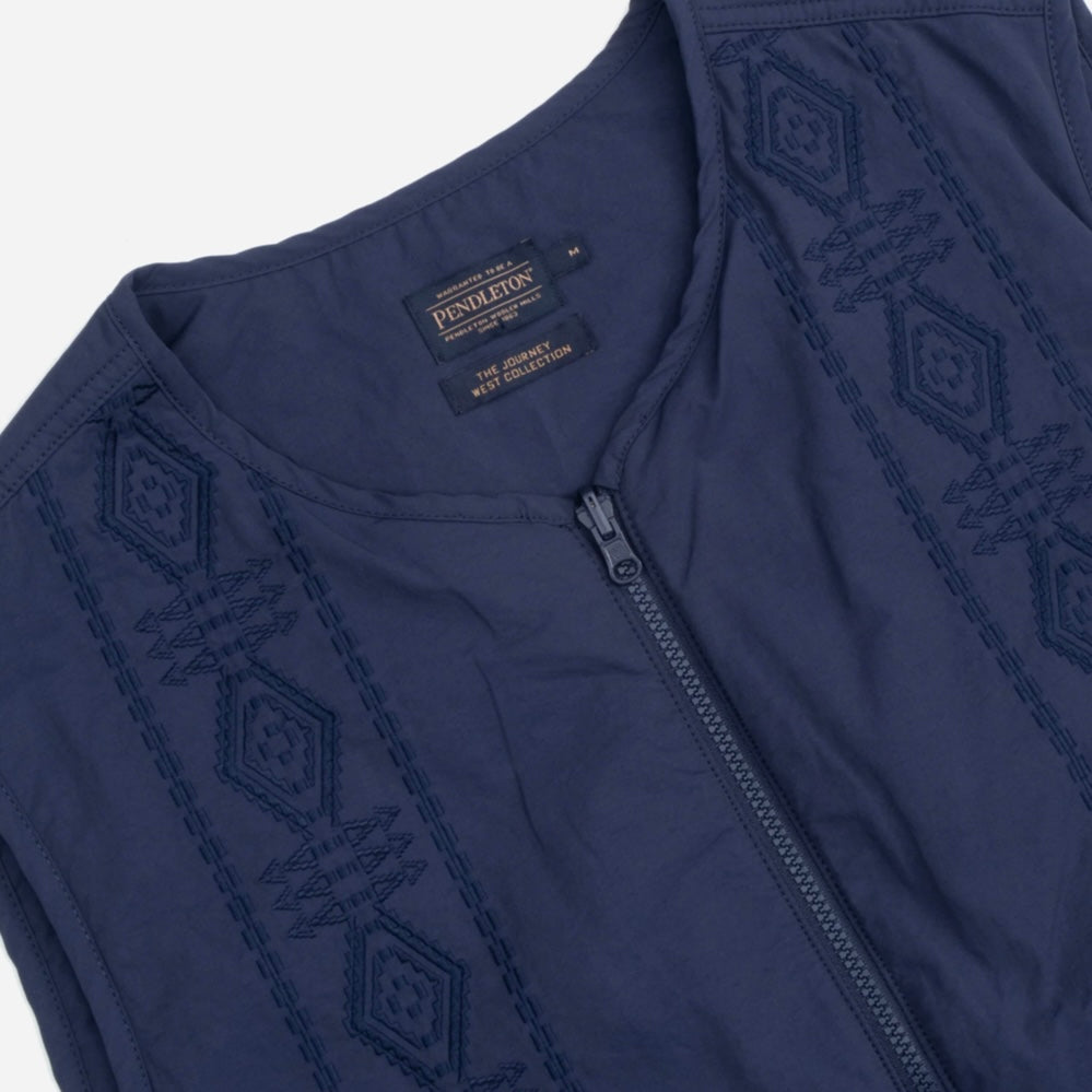 Pendleton Reversible Parachute Liner Vest - Navy