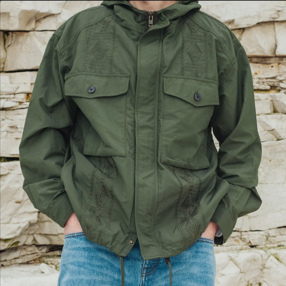Pendleton parachute Parka - Olive