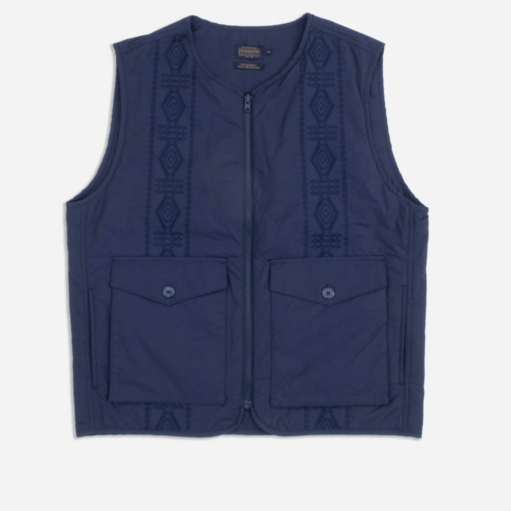 Pendleton Reversible Parachute Liner Vest - Navy