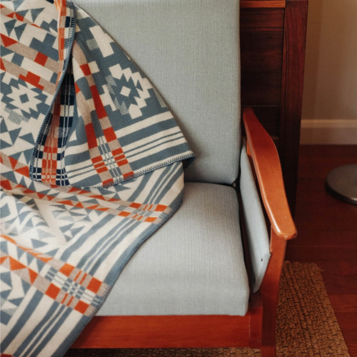 Pendleton jacquard napped-Blue Ridge wool blanket