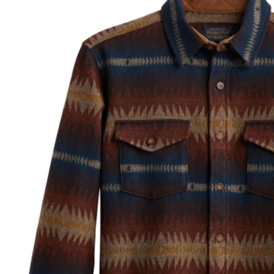 Pendleton La Pine Overshirt Tye River Red Mix