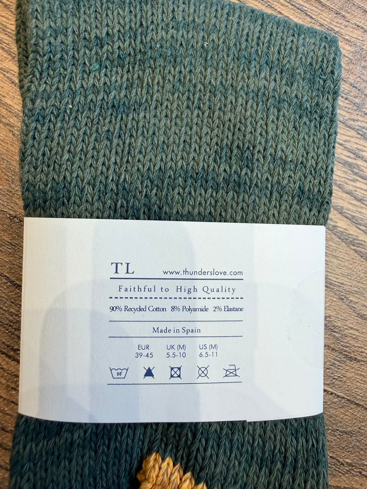 Thunder’s Love outsiders green socks