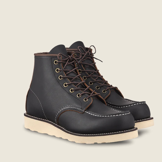 Red Wing Classic Moc Toe Black Prairie Leather 8849