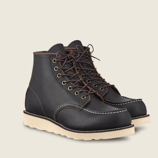 Red Wing Classic Moc Toe Black Prairie Leather