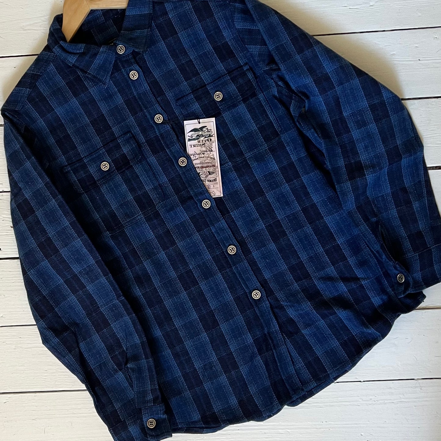 Bramby Supply Co LIMITED EDITION Indigo Check Overshirt