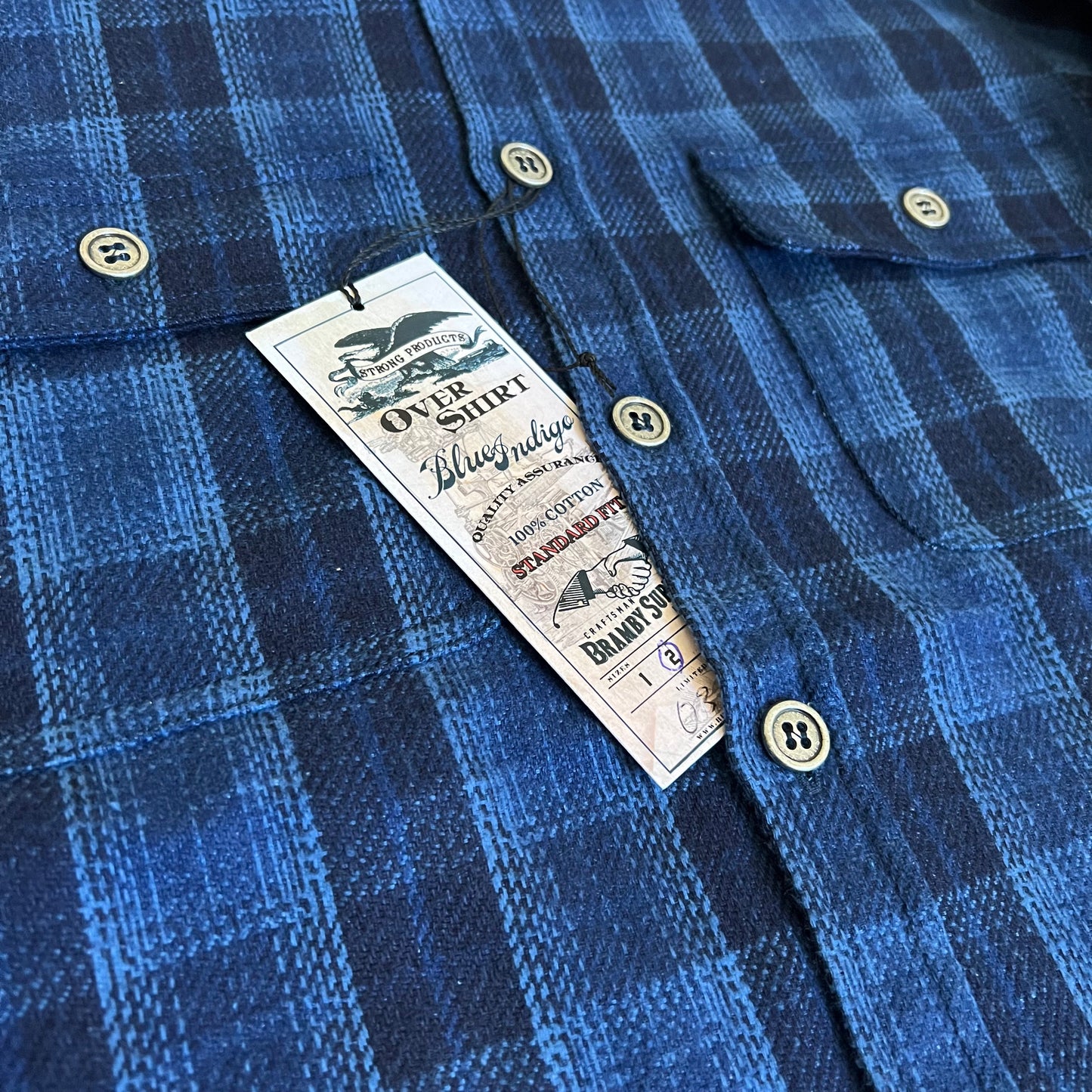 Bramby Supply Co LIMITED EDITION Indigo Check Overshirt