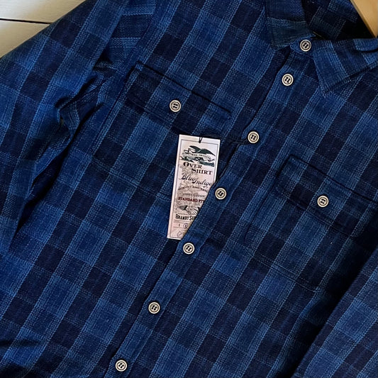 Bramby Supply Co LIMITED EDITION Indigo Check Overshirt