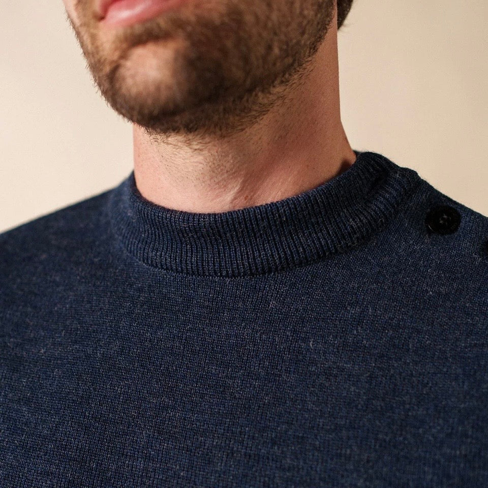 Saint James Matelot sailor jumper Bleu Chine