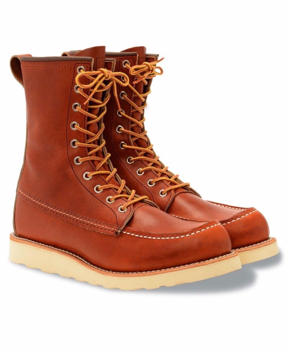 Red Wing 877 Heritage Work 8" Moc Toe Boot in the distinguished Oro Legacy leather â a testament to craftsmanship and heritage menswear. Excellent Quality, Fulmine Yarm North Yorkshire 