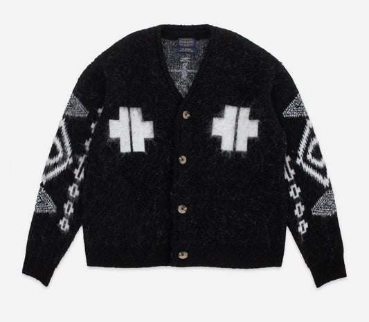 Pendleton Mohair Cardigan - Los Ojos black