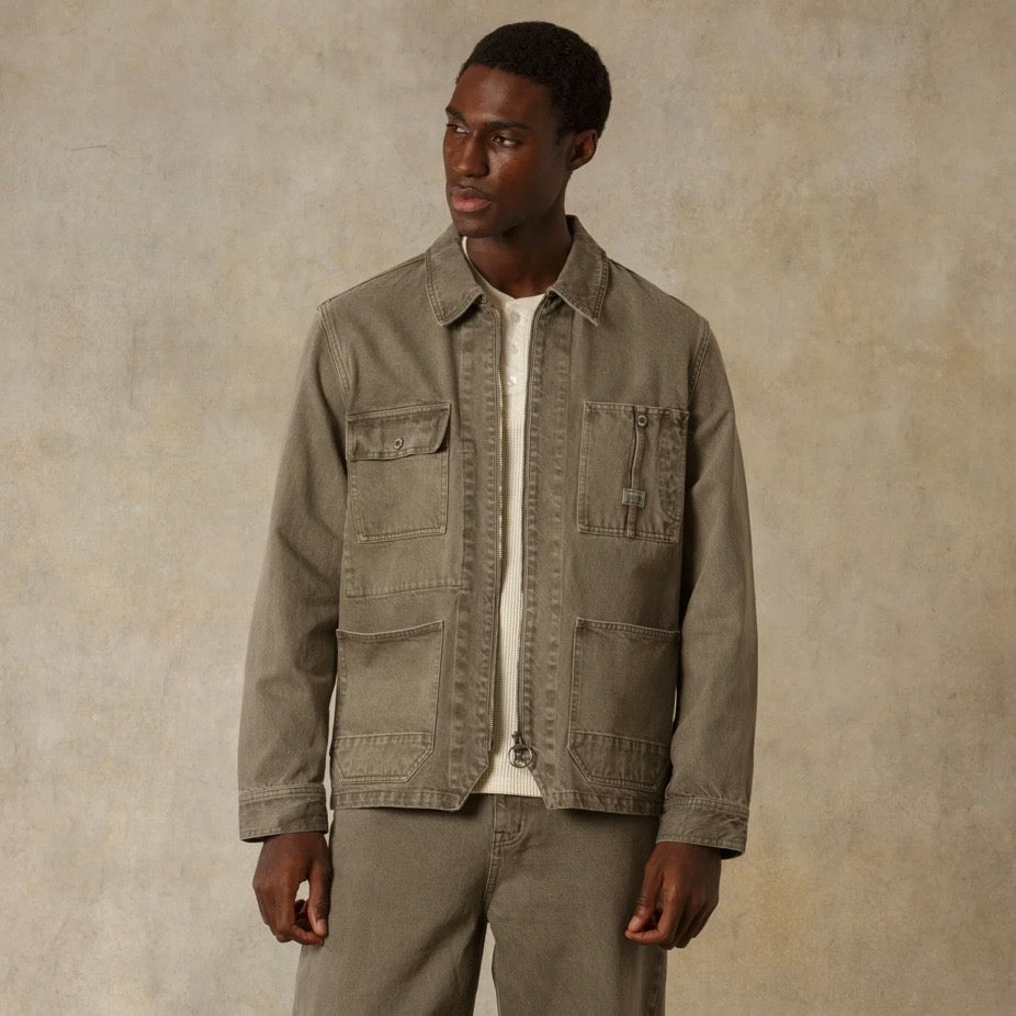 Dubbleware Zip Rider Chore Jacket - Olive Night