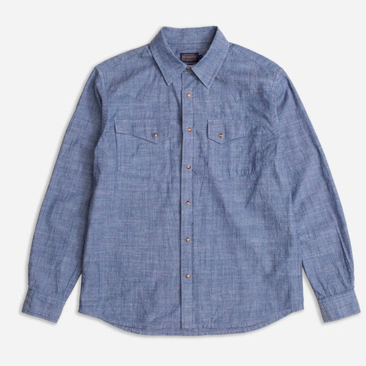 Pendleton Needlework Chandler Chambray Shirt - Indigo