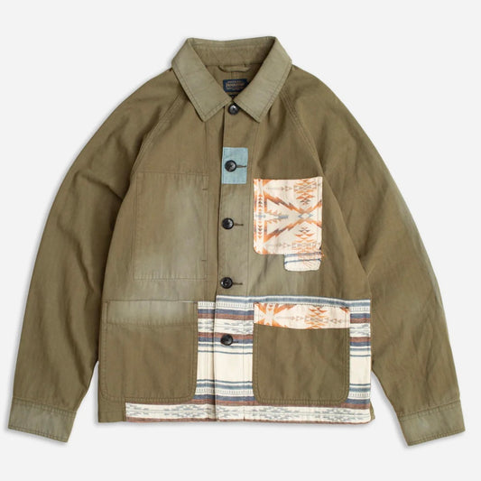 Pendleton Patchwork chore Jacket Olive