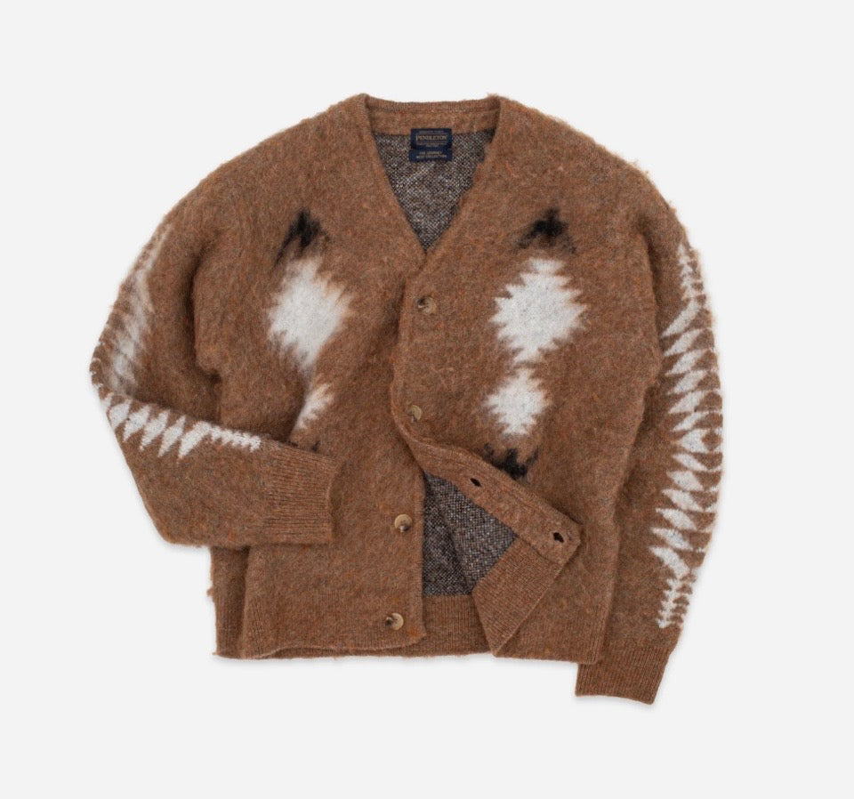 Pendleton mohair cardigan - spider Rock