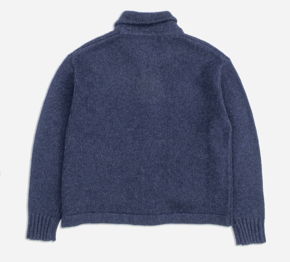Pendleton Lambswool zip cardigan - Navy