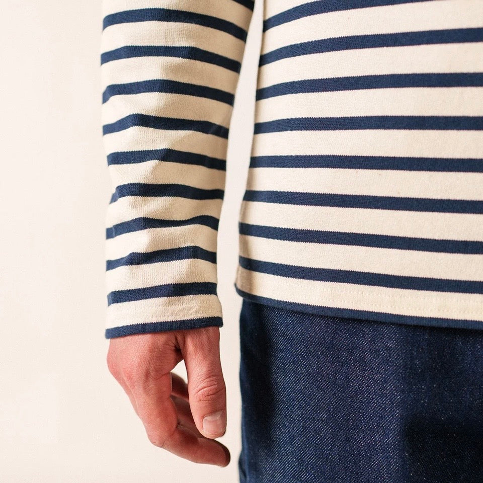 Saint James Meridian Breton Stripe Ecru/Marine