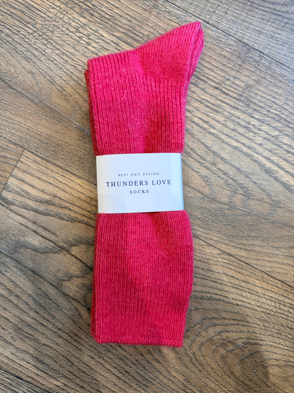 Thunder’s Love mohair wool socks Red