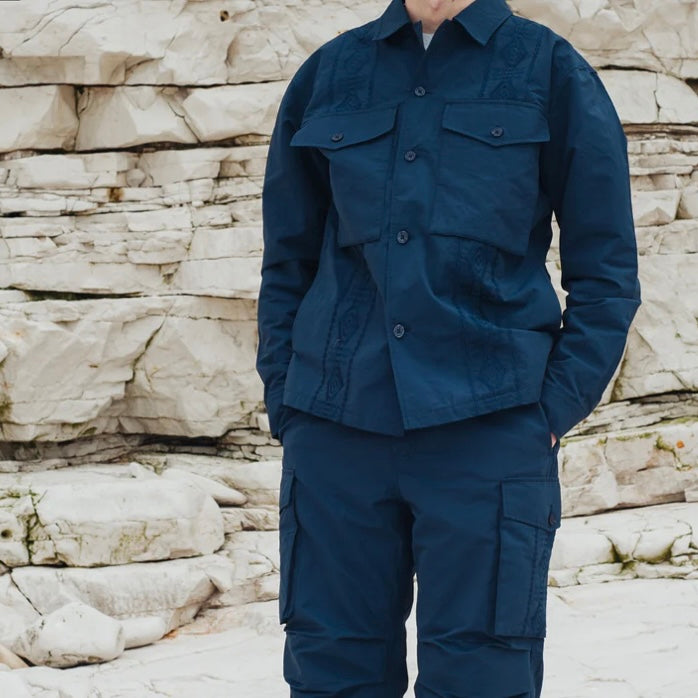 Pendleton Parachute Overshirt - Navy