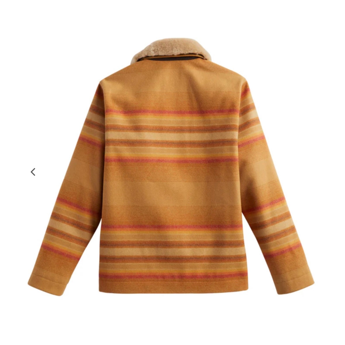 Pendleton Silverton Coat-Ralston Stripe Tan