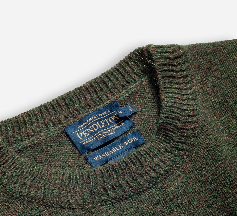 Pendleton wool crew jumper- camo