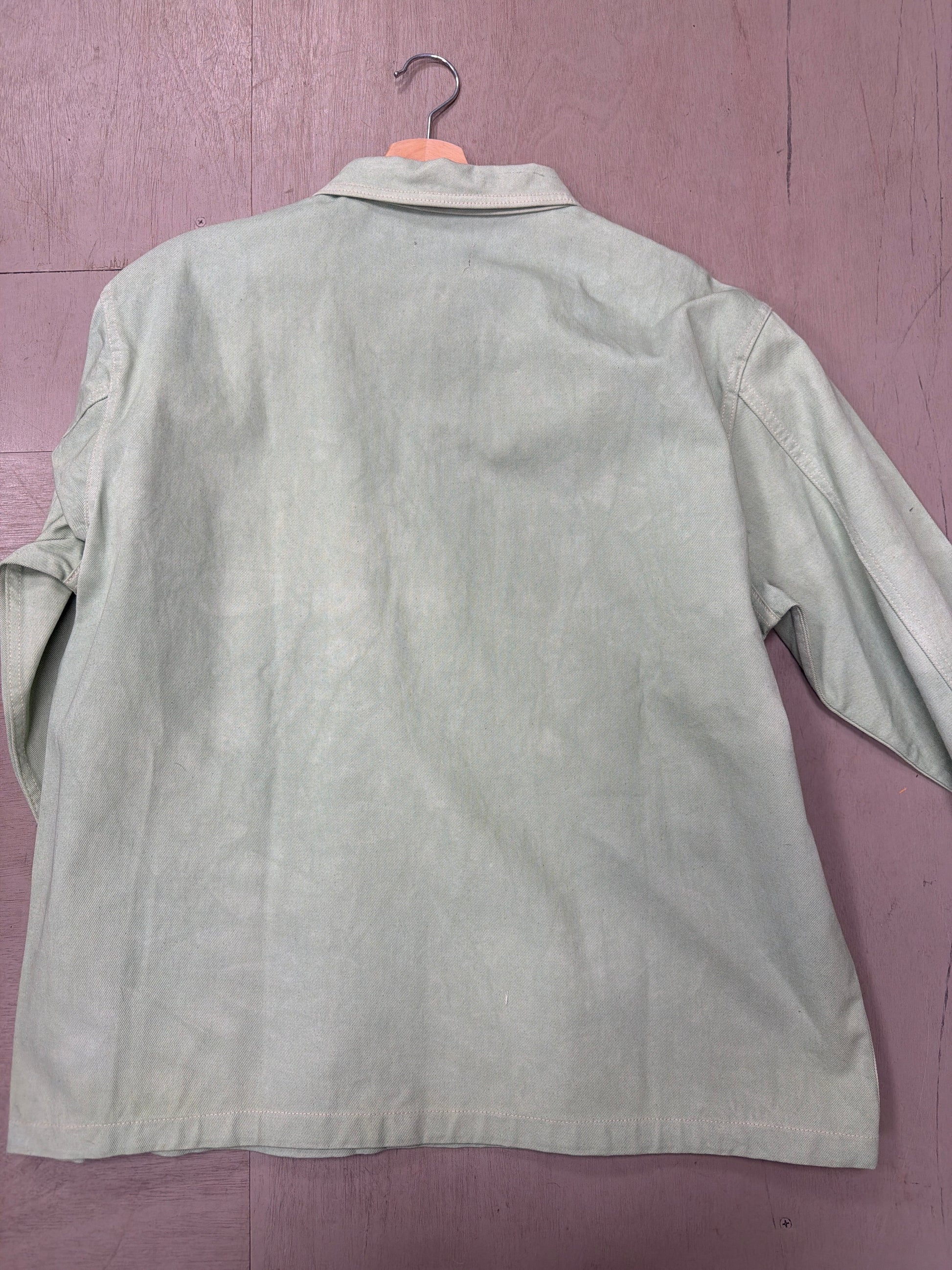 Green Cotton Fulmine Pullover for spring, Heritage Clothing, Quality clothing and garments, Fulmine Yarm, Worldwide delivery