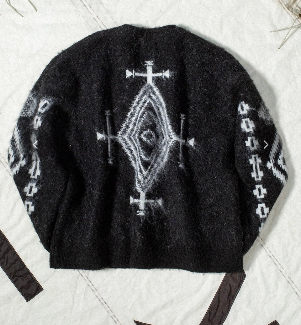 Pendleton Mohair Cardigan - Los Ojos black