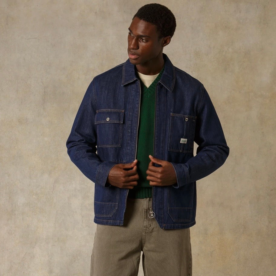 Dubbleware Zip Rider Chore Jacket- Rinse Wash