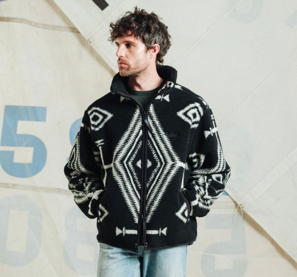 Pendleton jacquard fleece - Los Ojos black
