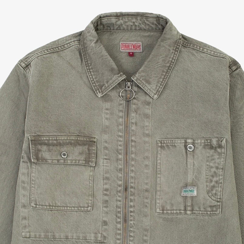 Dubbleware Zip Rider Chore Jacket - Olive Night