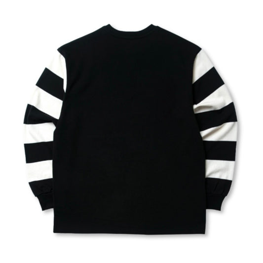 Black PP Striped Motorcycle Top
