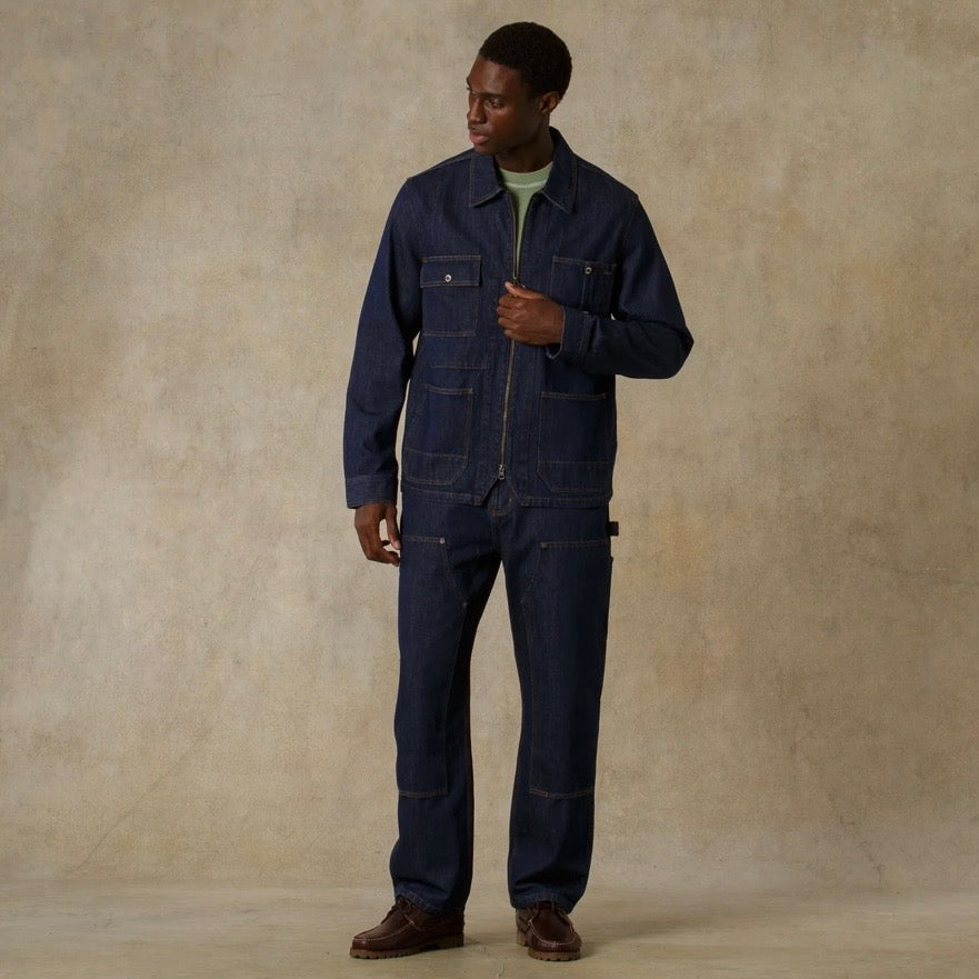 Dubbleware Zip Rider Chore Jacket- Rinse Wash