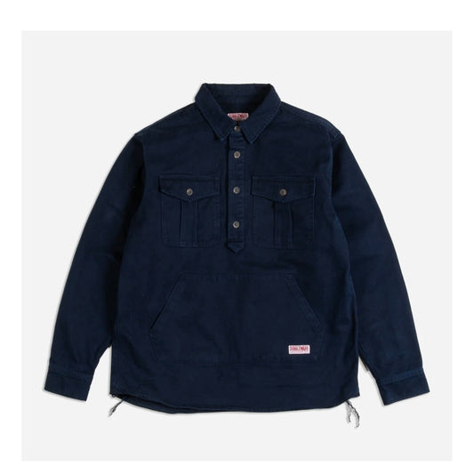 Dubbleware Westford pullover smock shirt-Navy